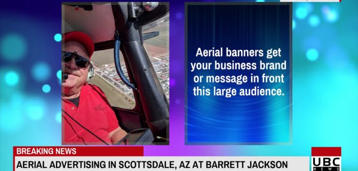 Aerial Banner Advertising in Scottsdale AZ at Barrett Jacks 15 Jan 2019