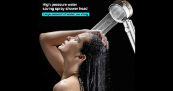 Best High-Pressure Shower Head With On/Off Water Stop Button For Hair Washing