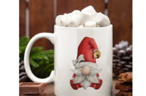 Shop Christmas Holiday Decor: Winter Mug Collection With Cute Gnome Santa-Inspired Prints