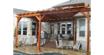 Austin Custom Pergola Open-Roof Designs Create Shade & Sturdy Frames For Climbing Plants